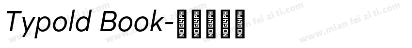 Typold Book字体转换